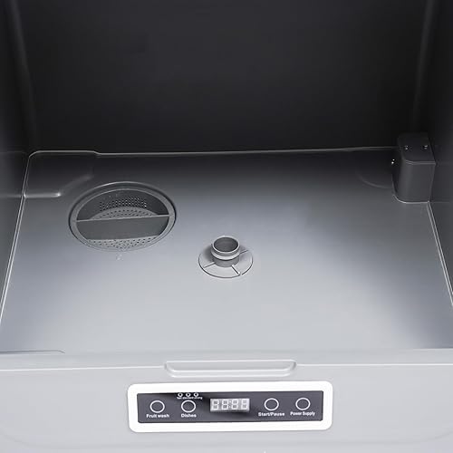 Miniatura 4 de Lavavajillas portátil de 1200 W 110 V, mini lavavajillas con 3 programas de lavado y función de secado al aire, control de microcomputadora de gran