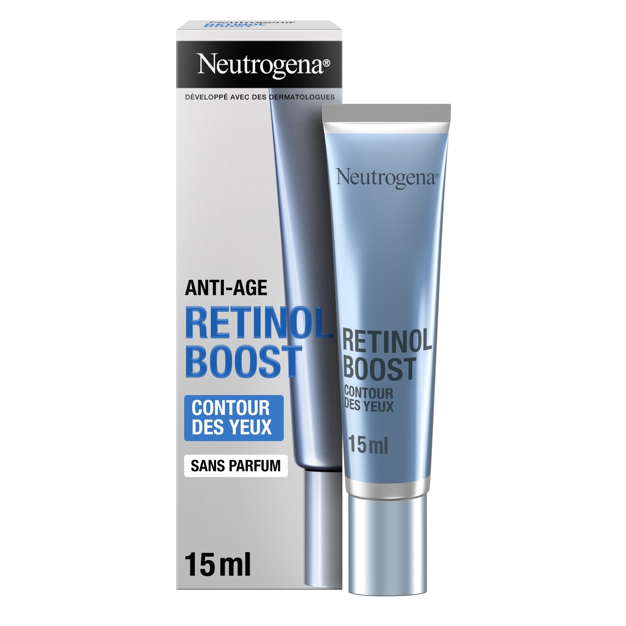 Neutrogena Soin Anti-Âge Retinol Boost Contour des Yeux Sans Parfum, 15 ml