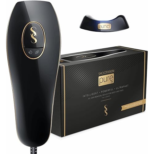 SmoothSkin Pure Fit IPL Hair Removal Device – At-Home Laser Hair Removal for Women & Men, Visible Results in 2 Weeks, Includes Precision Head, Safe for Face & Body, Long-Lasting Hair Reduction