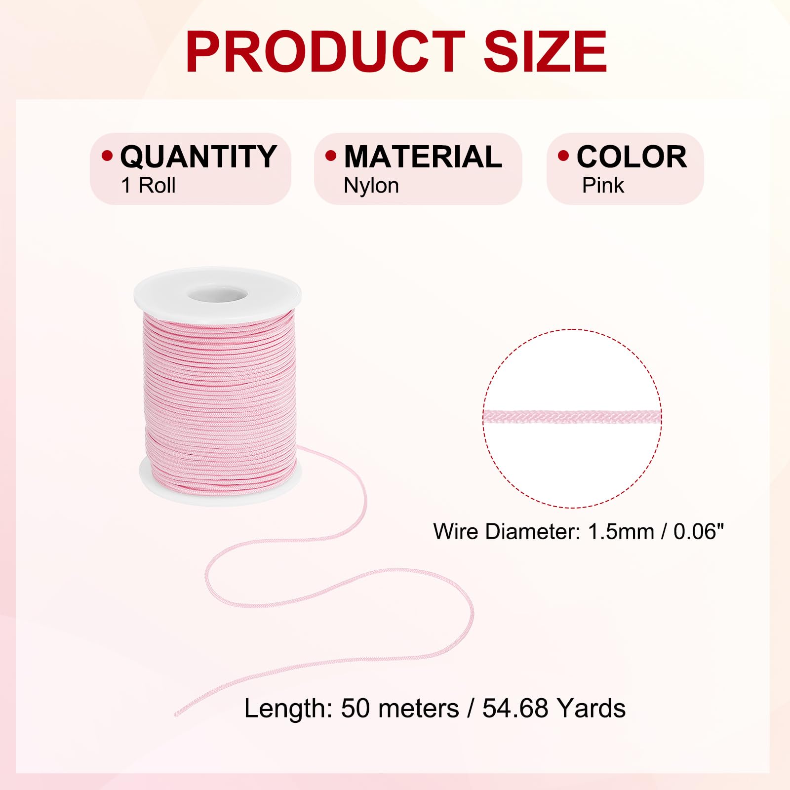 Cordino paracord colorato - Ideale per braccialetti da uomo - Venduto a 2 metri - Resistente all'acqua - Per gioielli fai da te da uomo - Italia