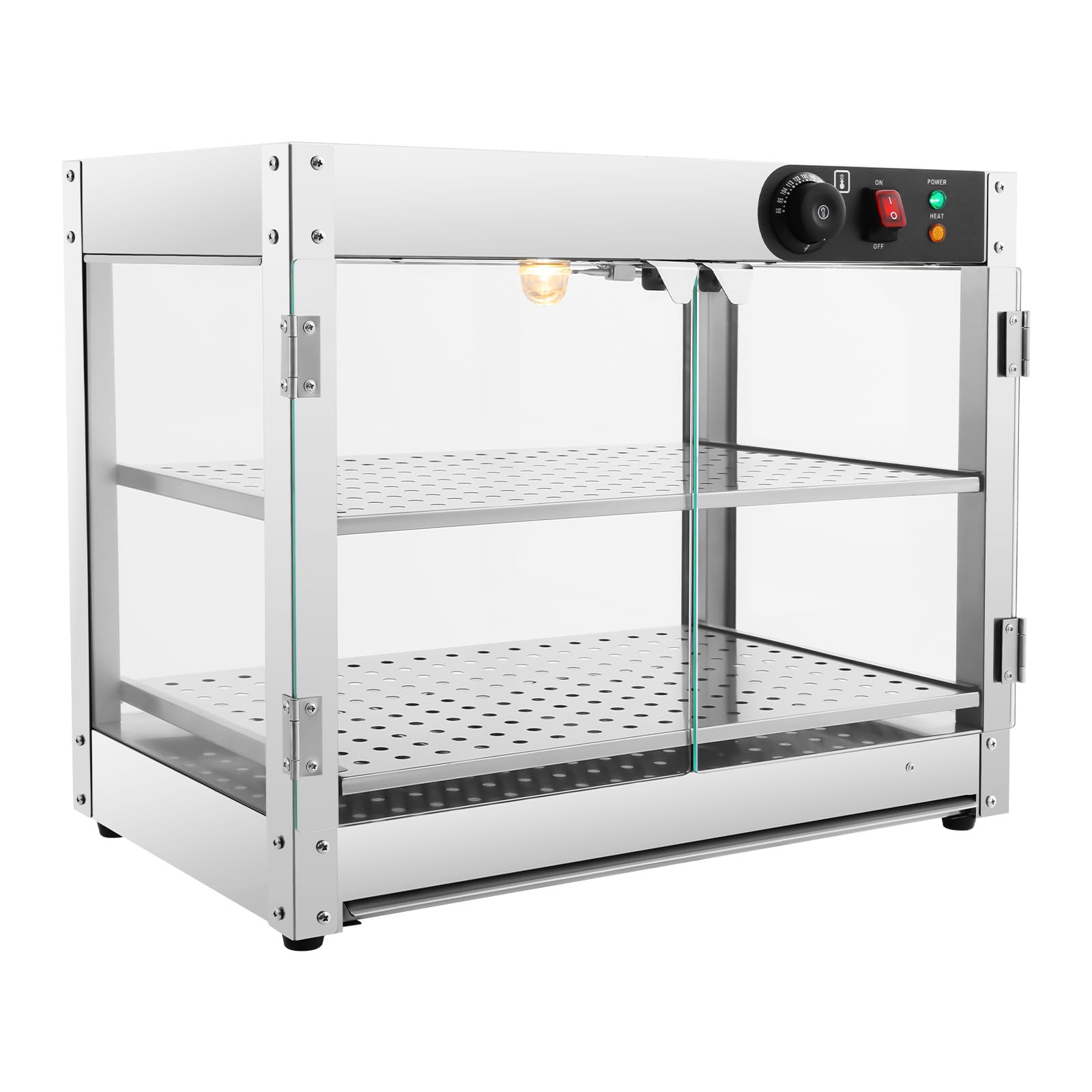 Vitrina de mantenimiento caliente, recipiente calefactor 800 W, inoxidable