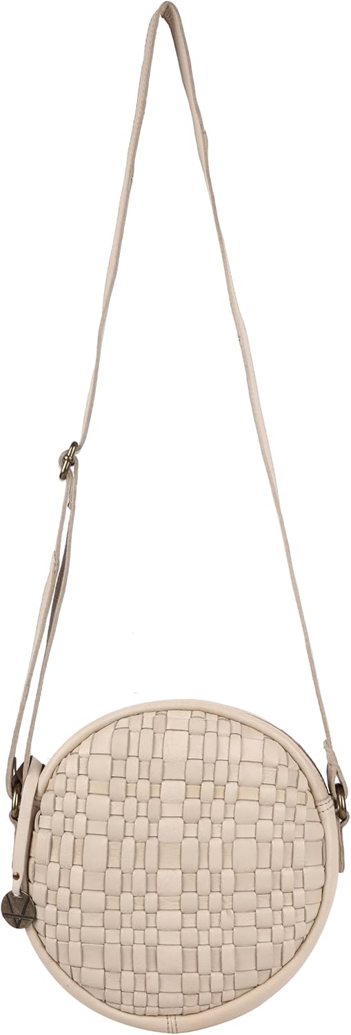 Genuine Leather Round Crossbody Bags For Women, Sling Bag For Women Crossbody Purse Trendy Casual - Image 4