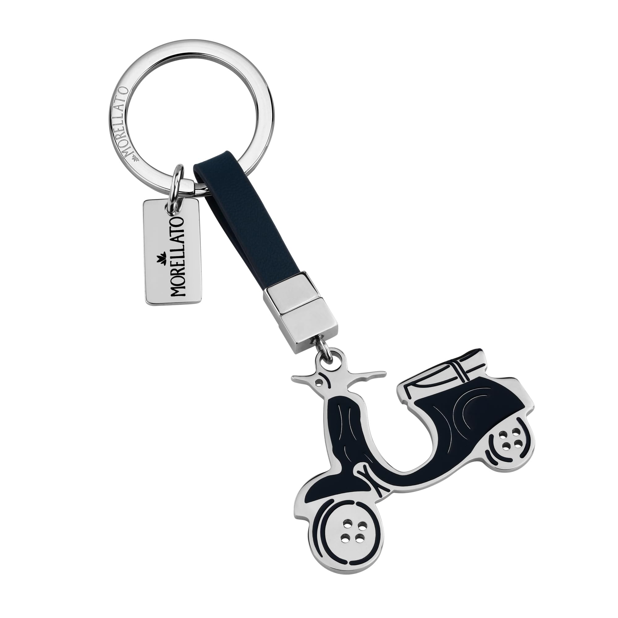 Morellato Portachiavi da Uomo in Acciaio, Vespa, Collezione Corsa - SU8301