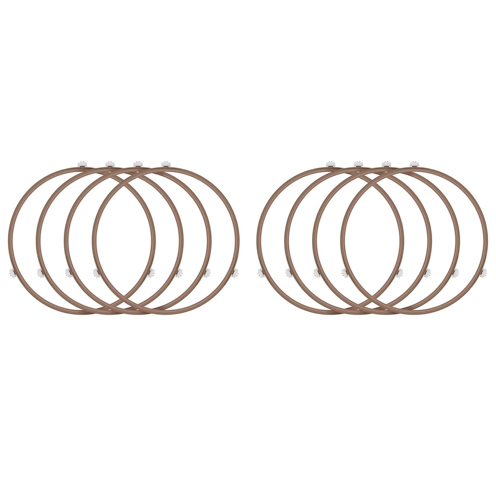 Vjsujehgy 8Pack Microwave Roller Ring Microwave Oven Turntable Ring Plate Tray Support Ring for Glass Plate Tray Supporting