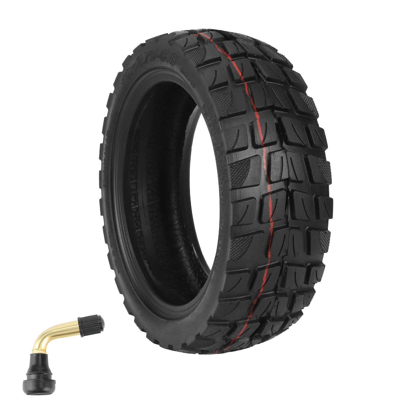 10x2.75-6.5 Off-Road Tubeless Tire - 10 Inch Electric Scooter Replacement Vacuum Tire Compatible With Speedway 5 Dualtron 3 Hover-1 Alpha gotrax G4 Electric Scooter