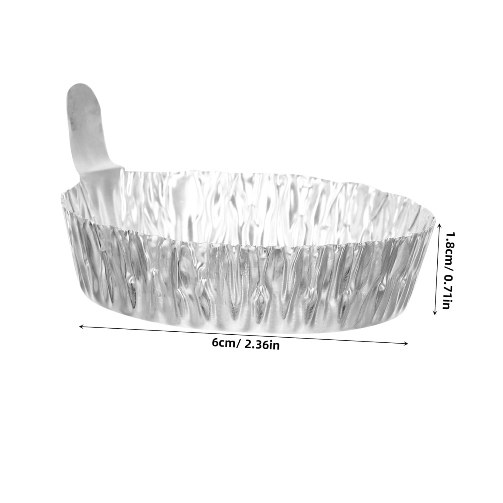HOMSFOU Aluminum Plates 50pcs Mini Foil Pans Weighing Trays Scale Labs Supplies