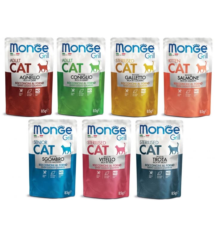 Monge Grill Bustine Umido Per Cane - 48 Pezzi Da 100g, Gusti Assortiti - Foto 8