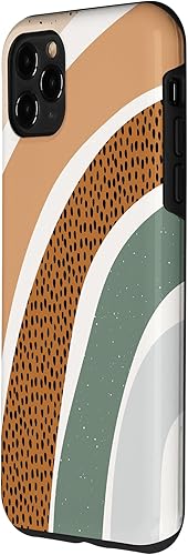 Miniatura 2 de iPhone 11 Pro Max Boho Burnt Naranja Medio Arco Con Patrón De Puntos Arcos Caso