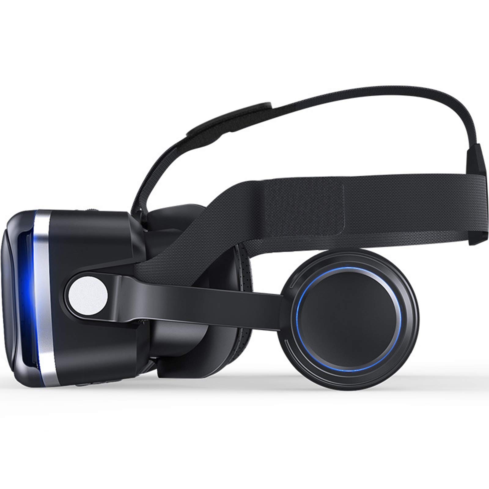 Occhiali VR 3D, Realtà Virtuale Visore, Realtà Virtuale VR Occhiali con Sportello Auricolare per Smartphone 4,7-6,0 Pollici, Regalo Perfetto di Natale e di Compleanno