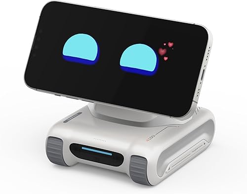 Miniatura 10 de LOOI Robot-Space Black - Robot de escritorio AI Companion, interacción de voz ChatGPT, comprensión visual, personalidad y memoria, carga inalámbrica