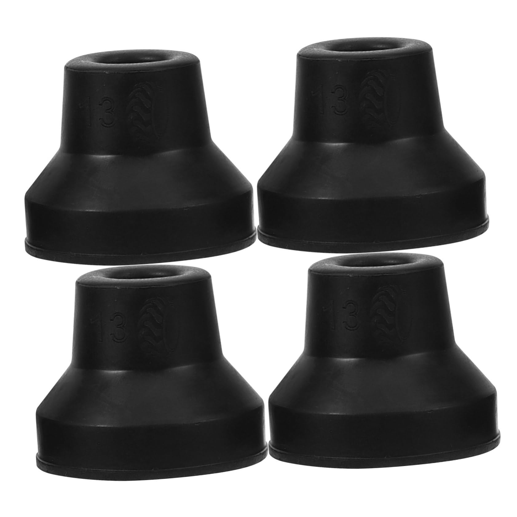 NULYLU Crutch Muffs Walking Pole Tips Cane Tips Replacement Anti-Slip Cane Foot Covers Easy to Install for Outdoor Use