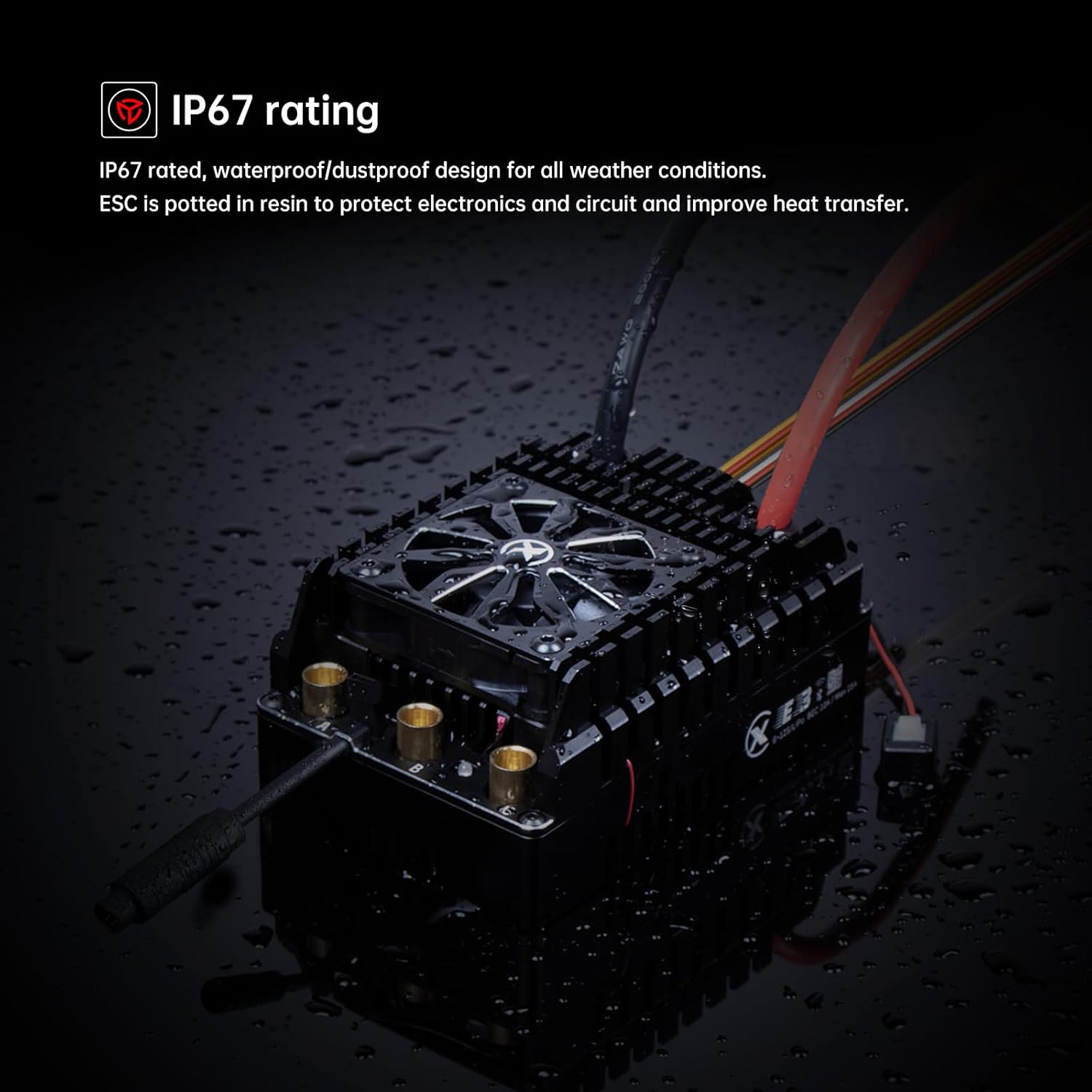 XC E3 Sensored Brushless ESC for RC Car, 6-12S Lipo,300A Continuous Current,10-25A、6.0/7.4/8.4V BEC,Applicable to 1/5、1/6,Support Turbo Timing and APP Control - Image 7