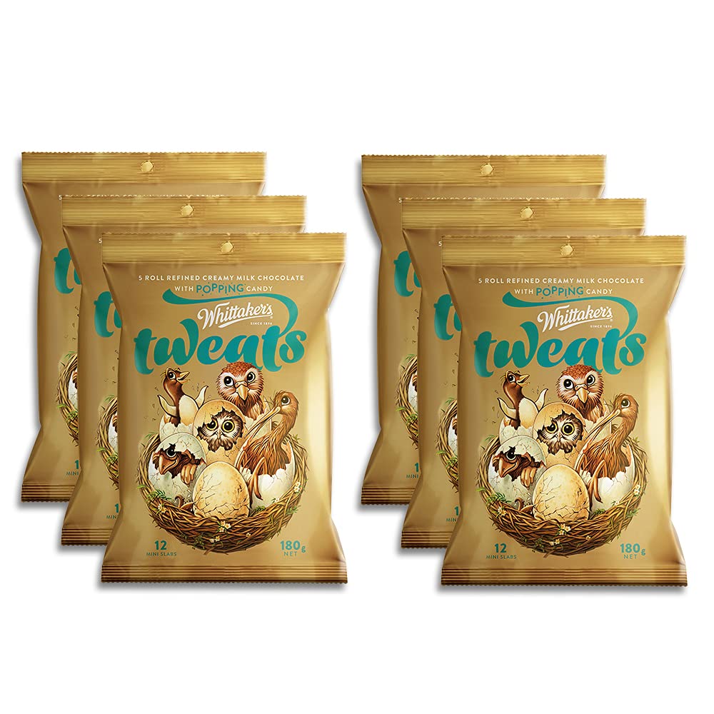 Whittaker's Share Pack Mini Slab Tweats 180g (Pack of 6) （Made in New Zealand）