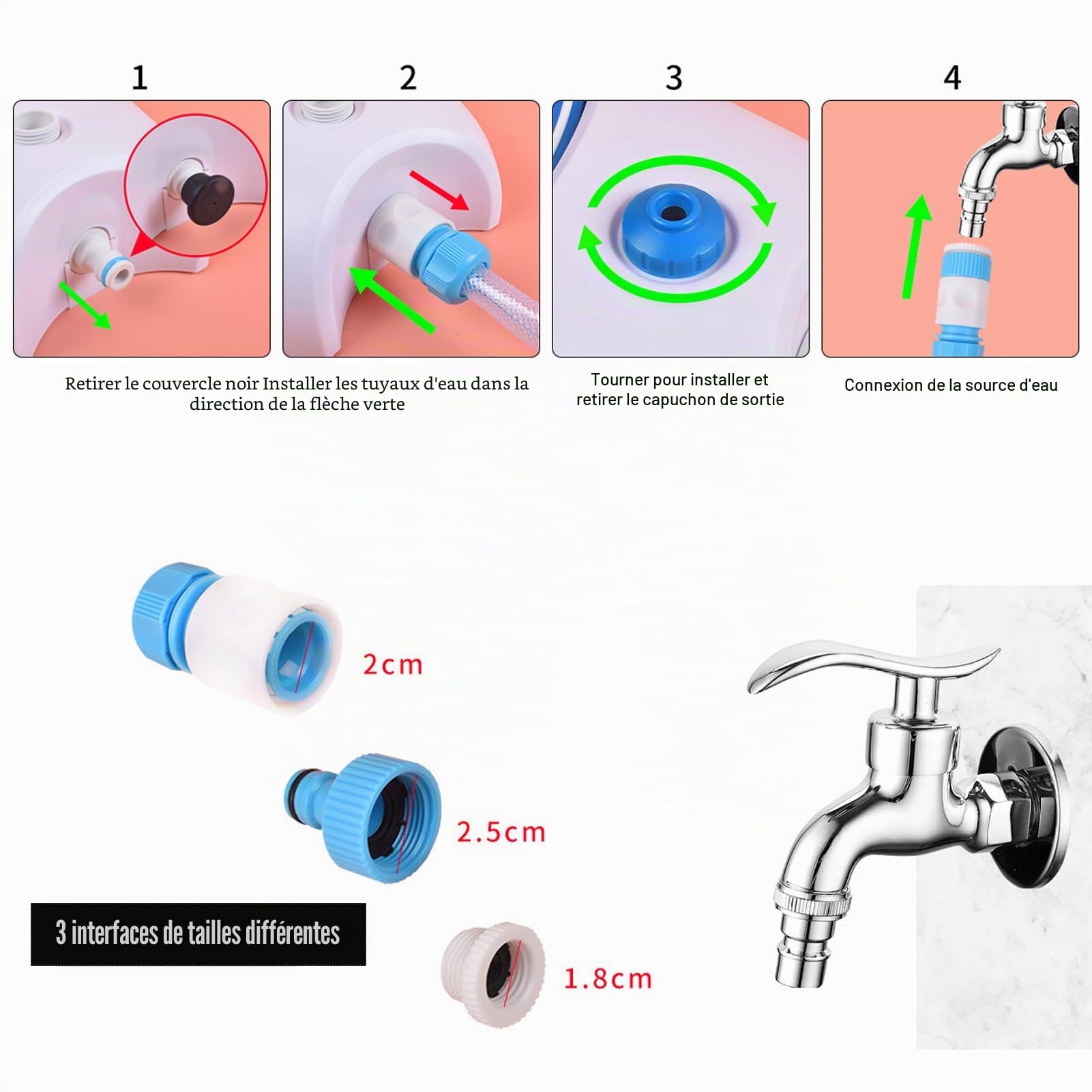 Fontaine à Eau pour Chien Extérieur, Arroseur pour Chien Activé par la Patte, Distributeur d’Eau avec Tuyau, Jet d’Eau Rafraîchissant pour Jardin, Jeu d’Eau pour Chien