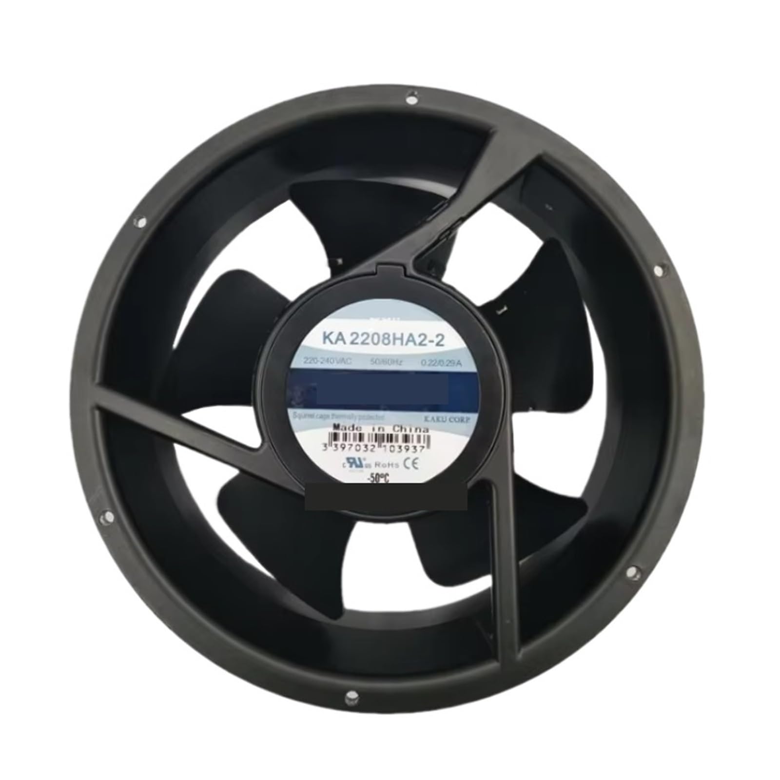 UITGVDQAT KA2208HA2-2 Server Cooling Fan AC 220V 0.29A 222x222x80mm