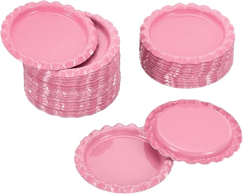 PATIKIL Tapas decorativas planas de 1 pulgada, paquete de 30 bandejas colgantes de botella de manualidades, doble cara, impresas para colgantes de