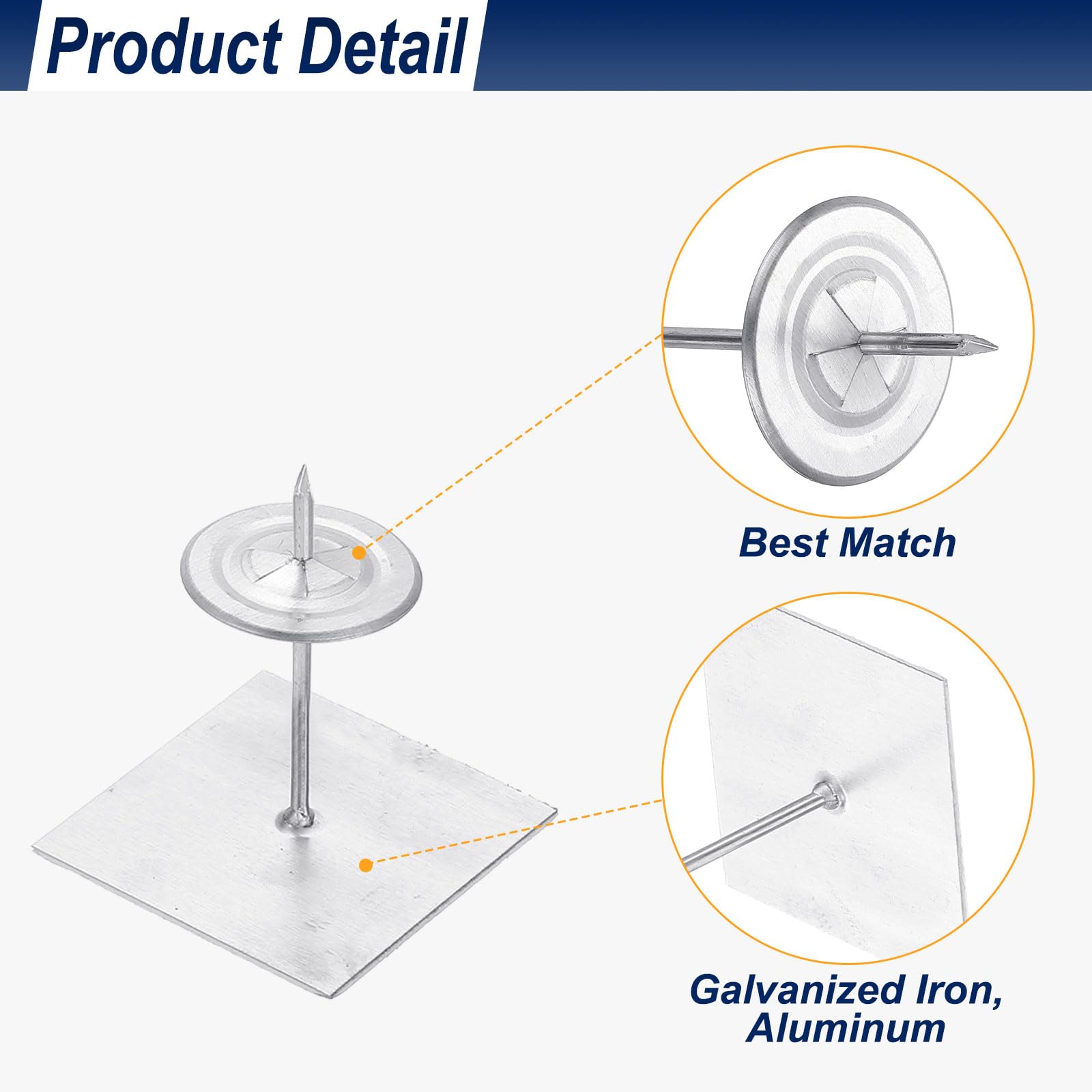 PATIKIL 50mm Self Stick Insulation Pins - Image 3