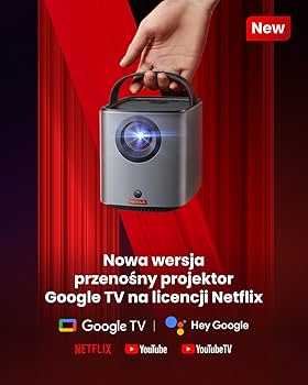 Anker Nebula Mars 3 Air 新品 Nebula Anker Mars 3 Air Mini Rzutnik, 1080p, z Google TV