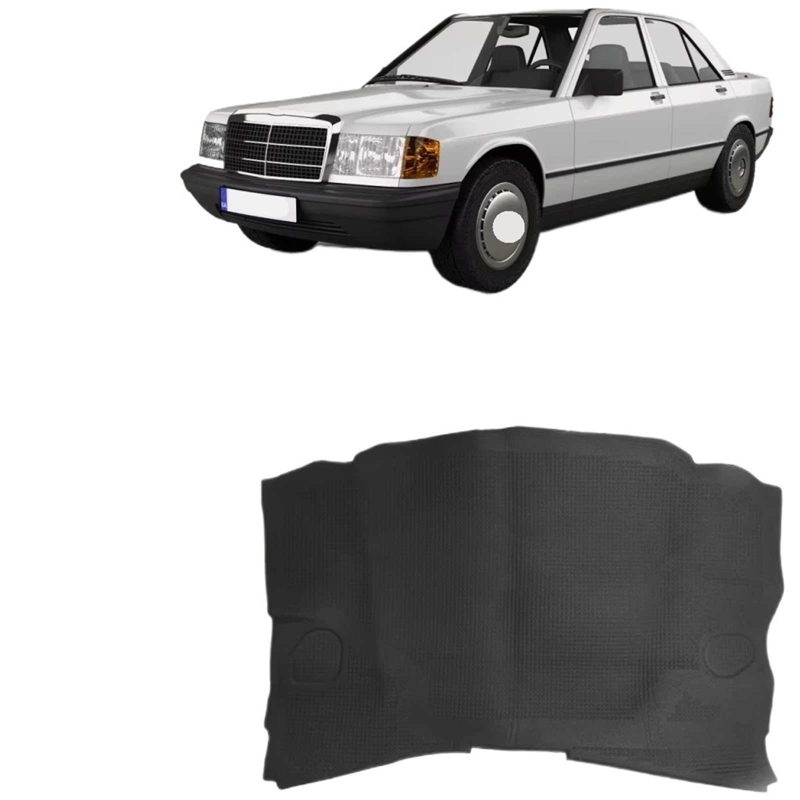 Capot Compatible Avec Mercedes Pour Benz W201 Tapis D'insonorisation Pour Capot Avant Tapis Thermique Tapis Anti-bruit Accessoires D'insonorisation