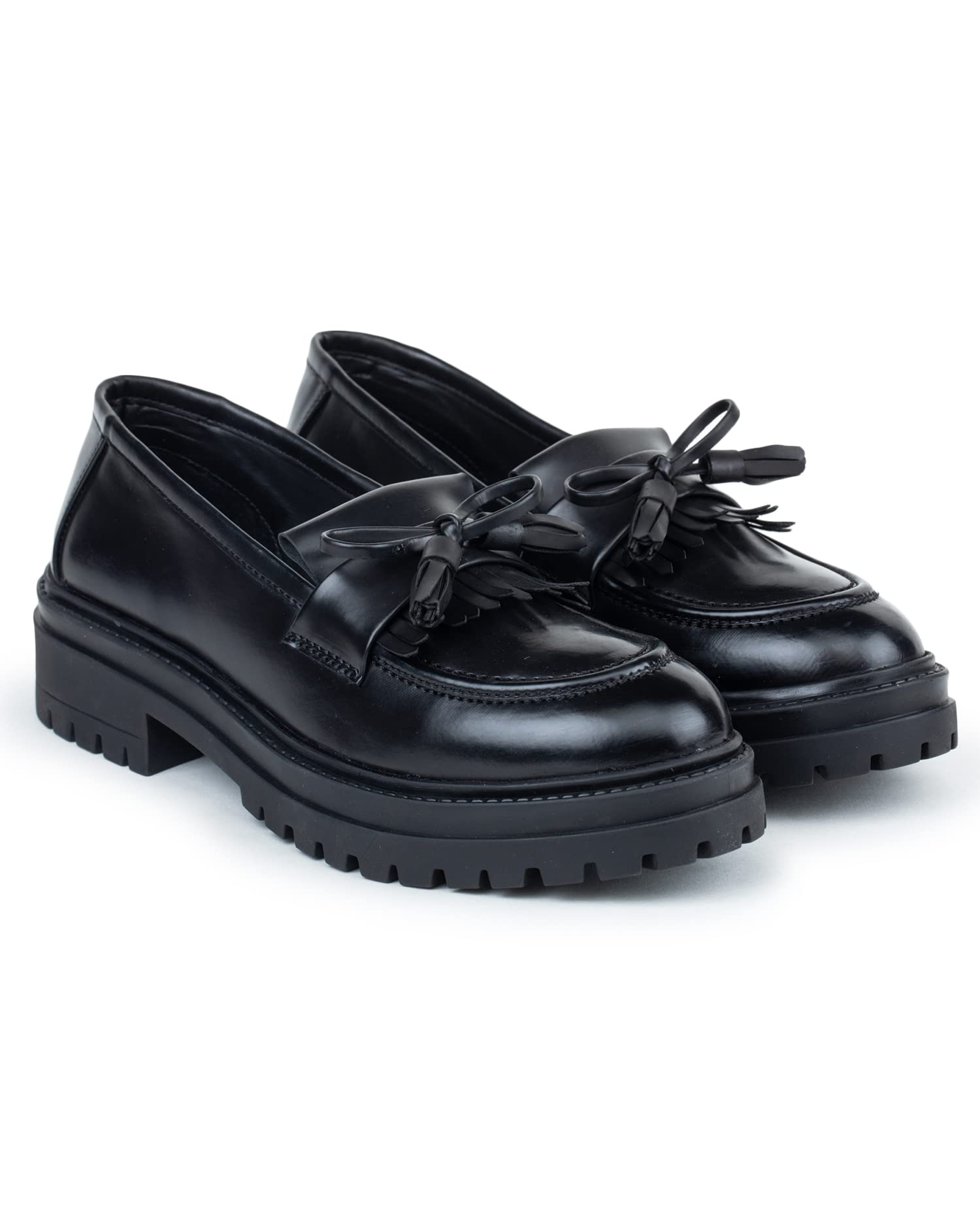 Women Girl Fashion Comfirt Casual Chunkey Loafer Shoe-image-8