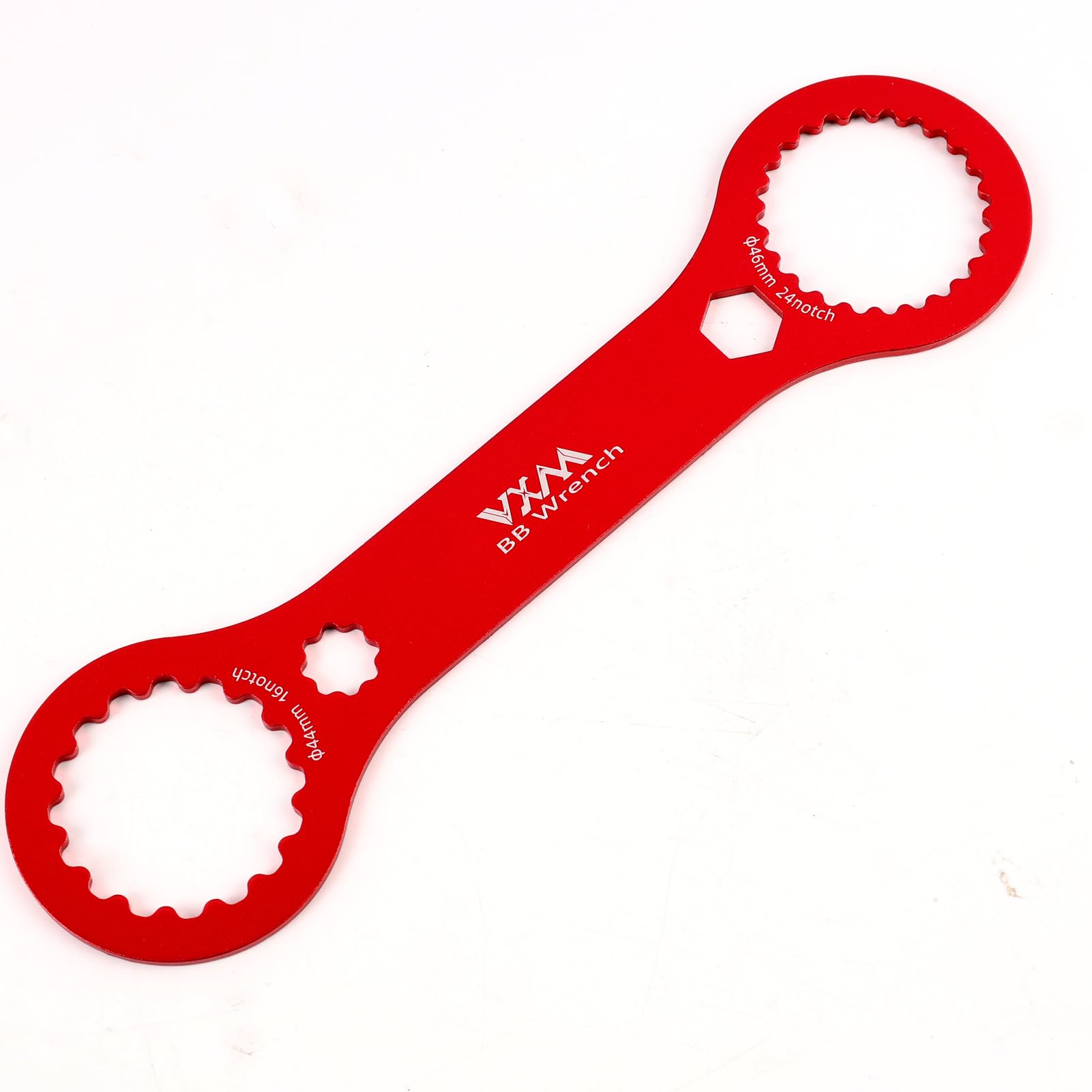 sofun Herramienta Centerlock roja – Llave de pedalier para reparación de bicicletas, compatible con Shimano XT/SLX y SRAM Dub, para desmontar pedalier y discos de freno