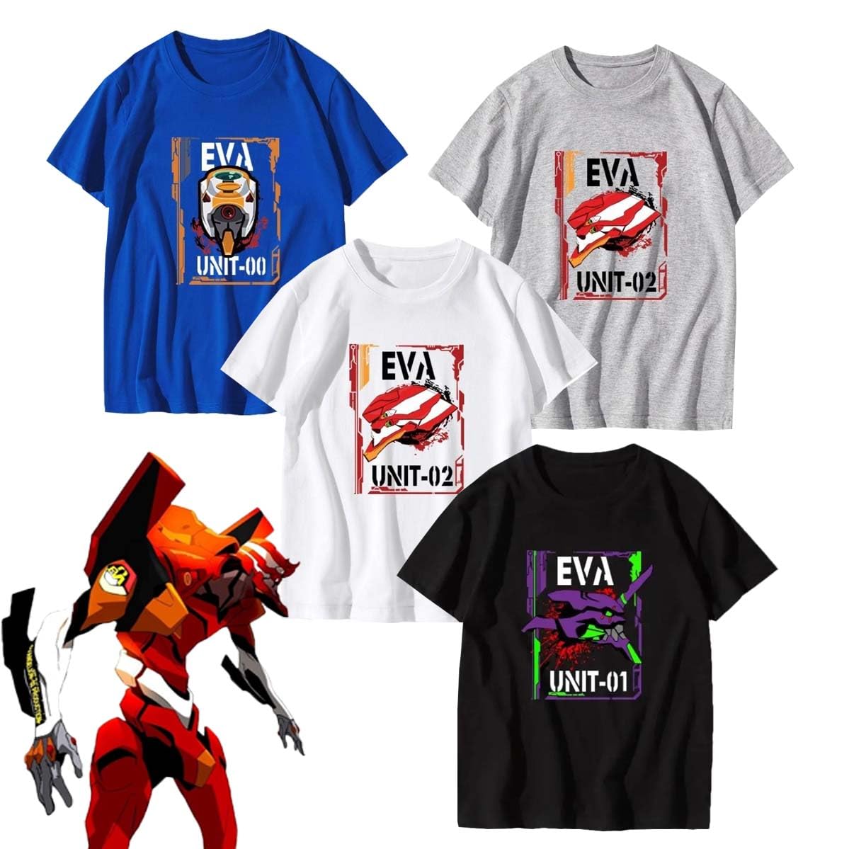 90s EVANGELION 初号機 弐号機 零号機・改 Tシャツ L 90s EVANGELION 初号機 弐号機 零号機・改 Tシャツ L 90s EVANGELION