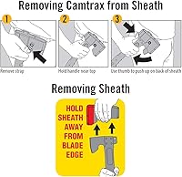 Vista 4 de Camillus CAMTRAX, Hacha, Sierra con Bloqueo, Martillo, 3 en 1