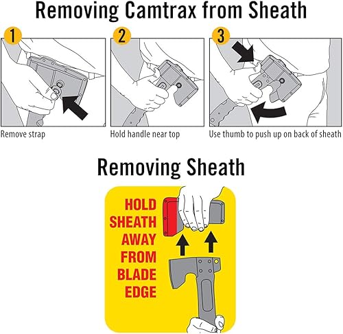 Miniatura 4 de Camillus CAMTRAX, Hacha, Sierra Trasera, Martillo, 3 en 1