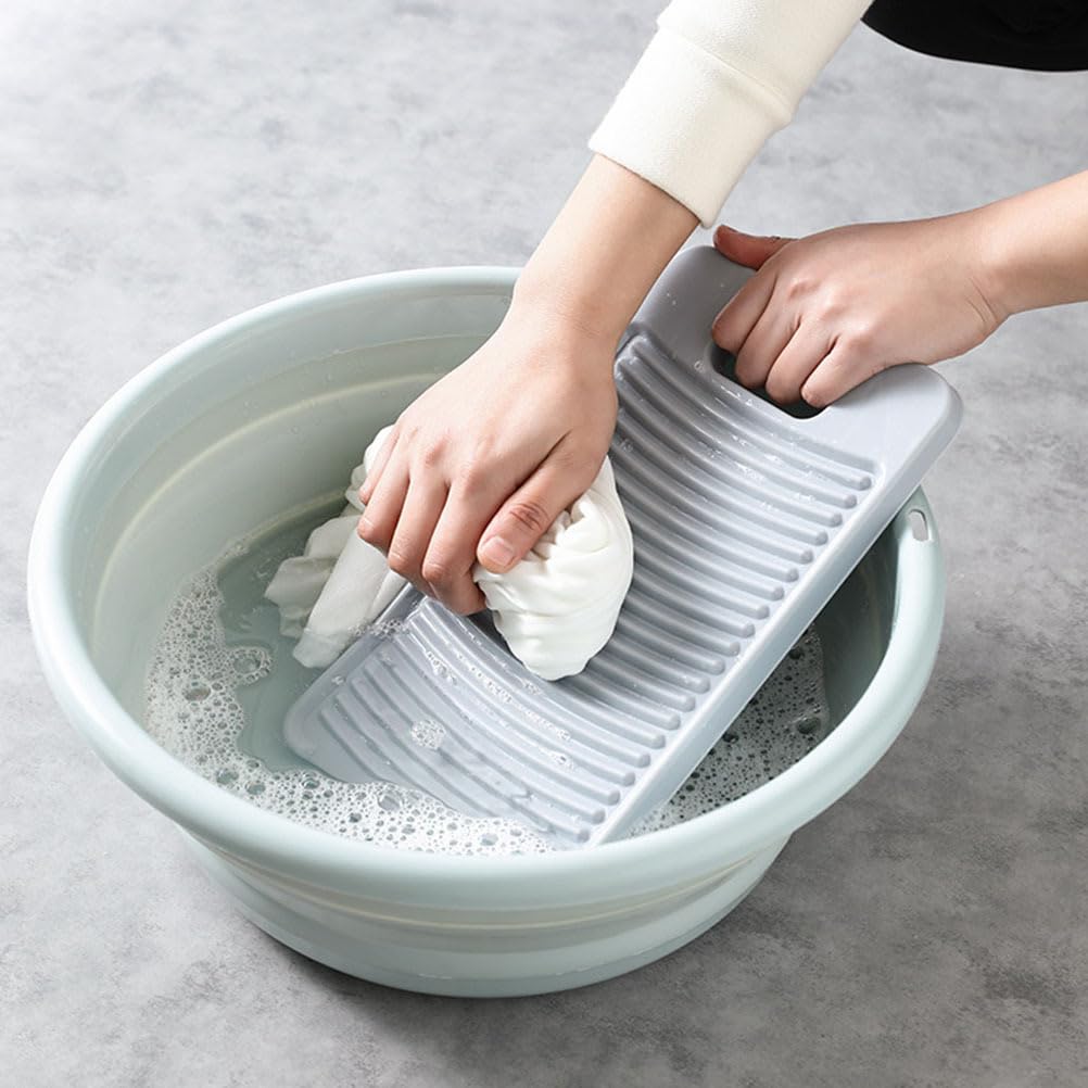 Cabilock 2pcs Wash Board, Plastic Washing Board Laundry Scrub Board Household for Hand Washing Clothes,for Shirts Skirts 10inch
