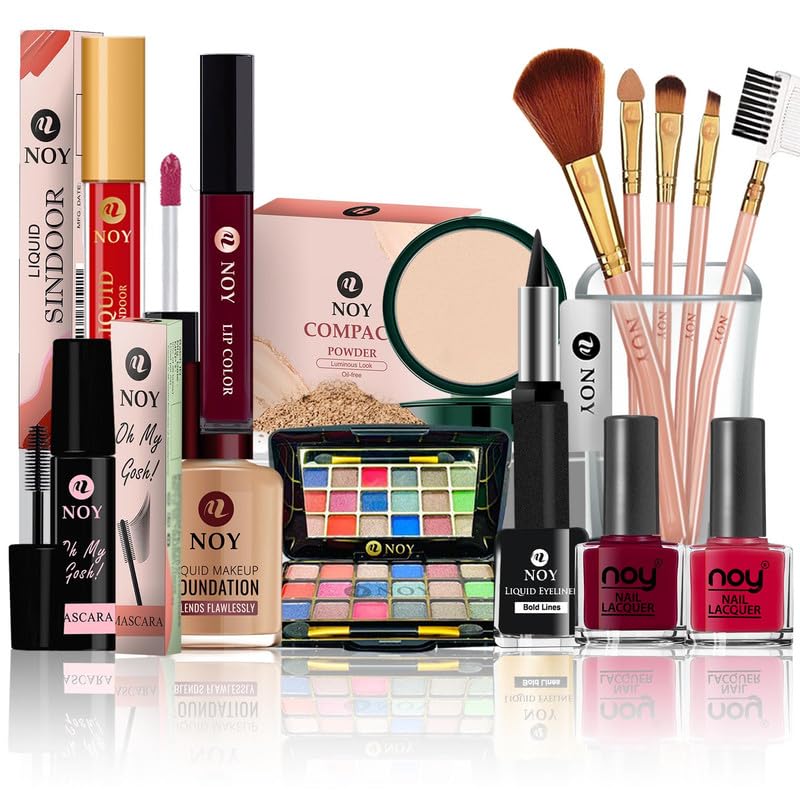 NOY Couture Collection High End Makeup Kit Sets For Runway Worthy Beauty Rich Ingredients-Vitamin E & Highly Pigmentation NO#499 (Pack of-15)