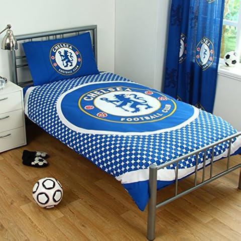 Chelsea FC Reversible Bullseye Duvet Set Cover