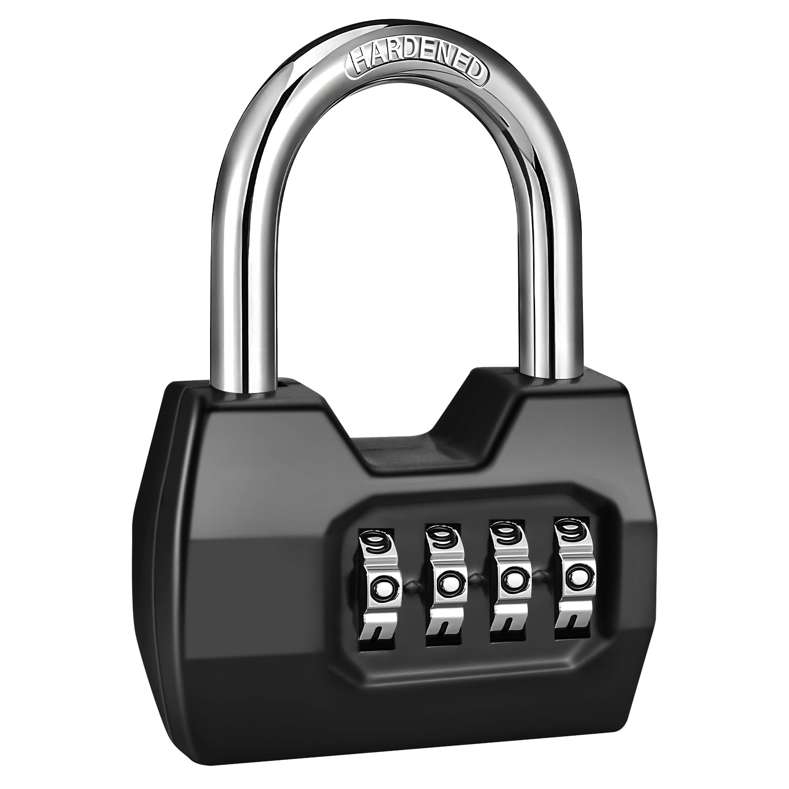 1 Pack disecu® 4 Digit Combination Locker Lock Wide Shackle Outdoor ...