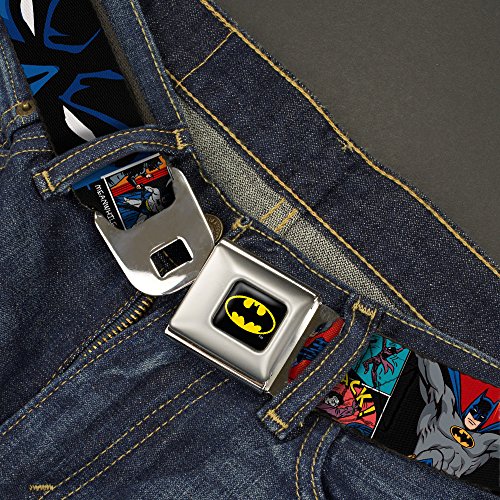 Buckle-Down Sicherheitsgurt – Batman & Joker Comic Strip – 2,5 cm breit – 50,8–91,4 cm lang, Mehrfarbig, Weit 2.5 cm/50-90 cm Länge