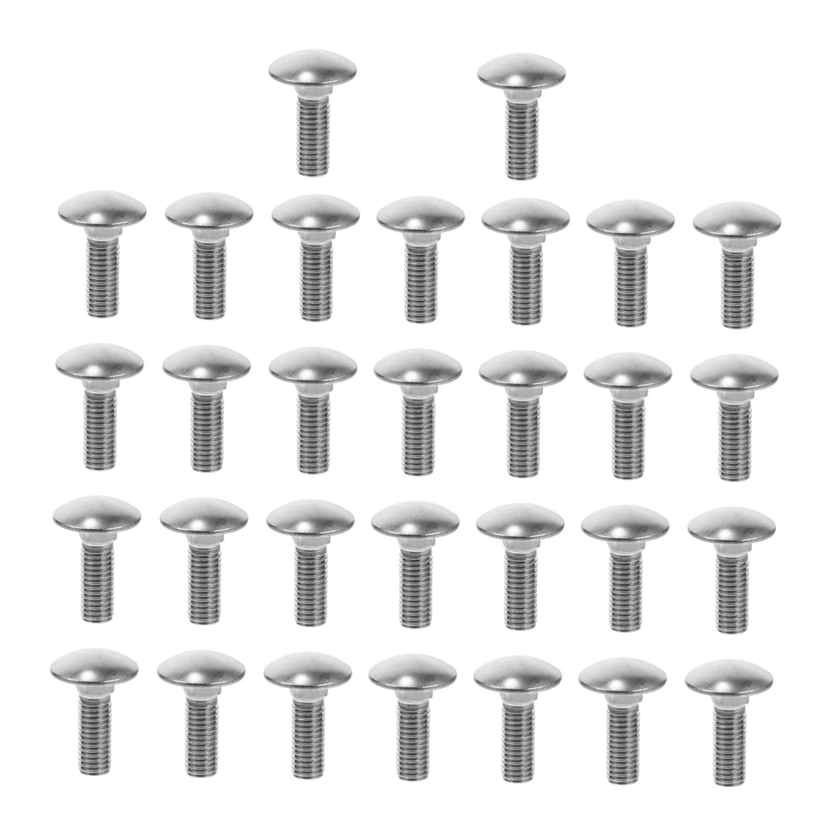 LIFKOME High Corrosion Resistance Stainless Carriage Bolts M8*25 Square Drive Round Head Screws