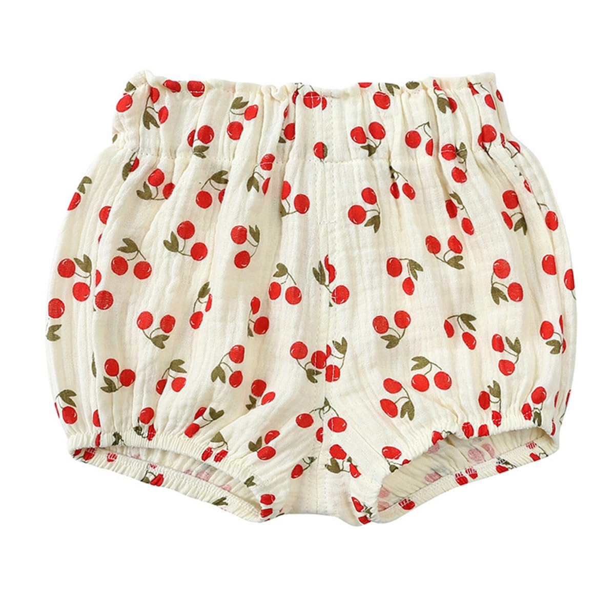 Lot de 3 Shorts en Coton et Lin pour Bébé Fille Garçon Bloomers Couvre-Couche Mignon Culotte sous-vêtements Souple Pantalon Court Short Vêtements d'été pour Tout-Petits Enfants 6 Mois-4 Ans