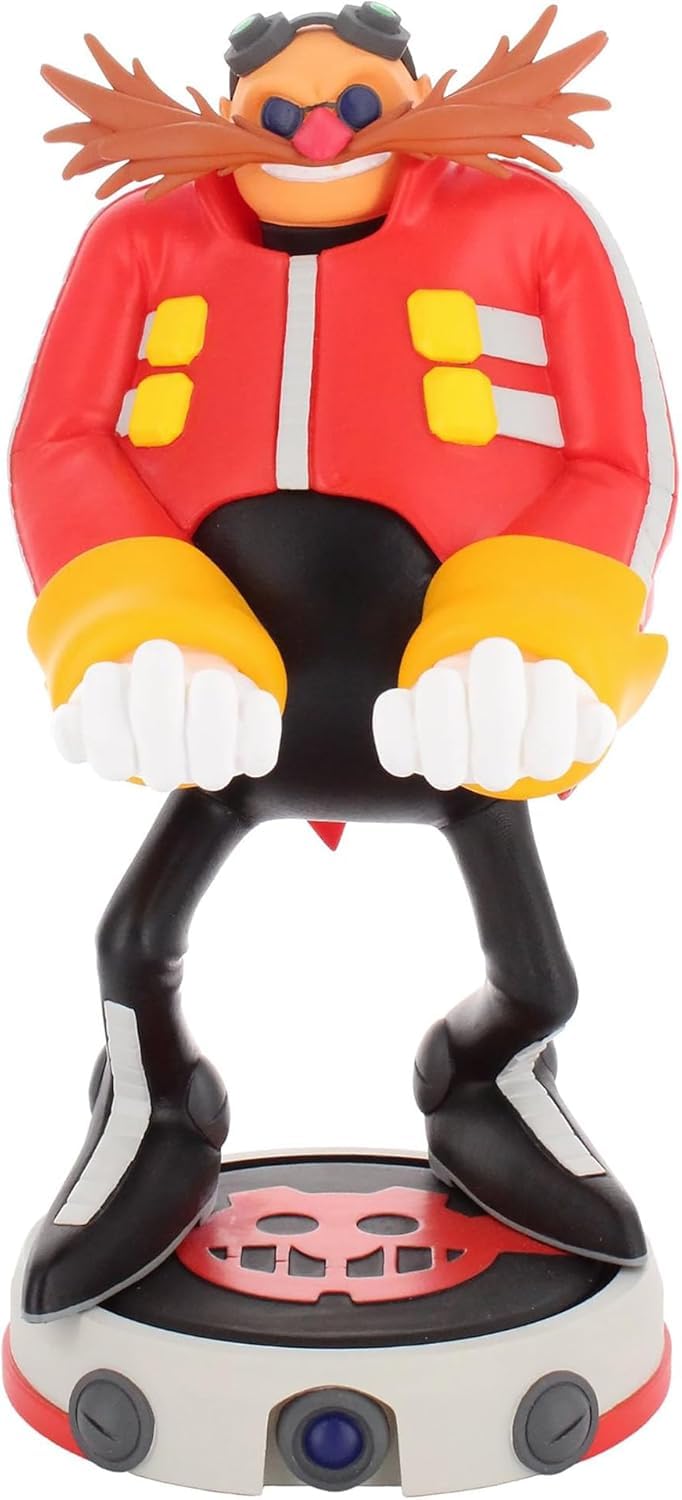 Exquisite Gaming: Sonic The Hedgehog: Dr. Eggman - Cable Guys Original Controller & Phone Holder, Collectible Device Stand, Officially Licensed Figure