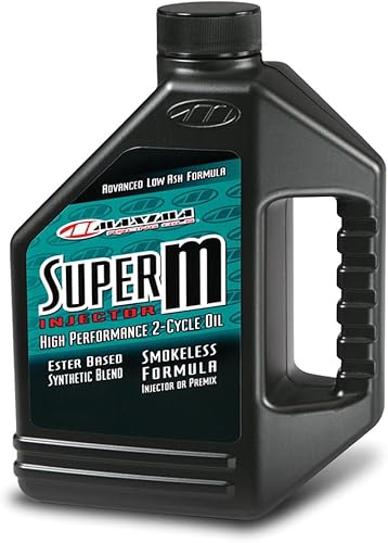 Maxima Racing Oils 289128-2PK Super M Inyector 2-Stroke PremixInyector Aceite 1G Botella, paquete de 2