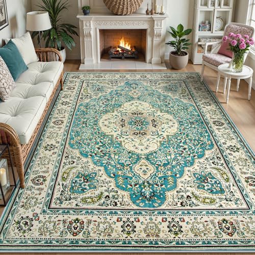 Lahome Floral Medallion Area Rug - 6x9 Area Rug for