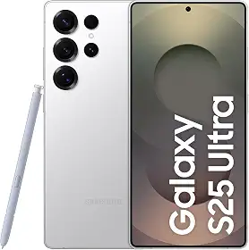 Celular Samsung Galaxy S25 Ultra 5G, 256GB, 12GB RAM, Câmera Quádrupla de 200+50+10+50, Tela Grande de 6.9", Titânio Prata