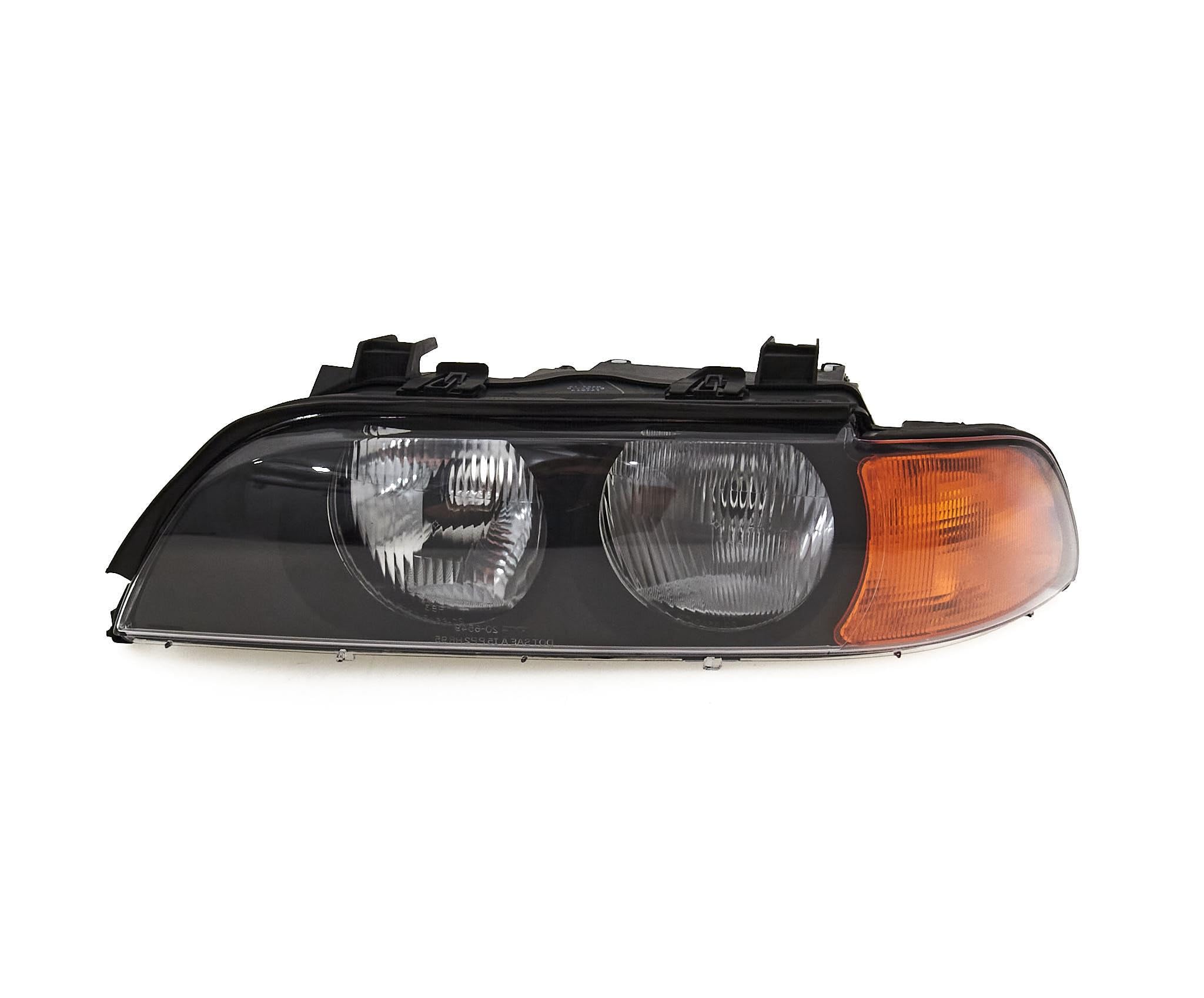 carro Faros delanteros, Lámpara delantera Izquierda 63128362463 adecuado para BMW 5 E39 1996-2000, con servomotor para reg. alcance luces, H7/HB3, CEE