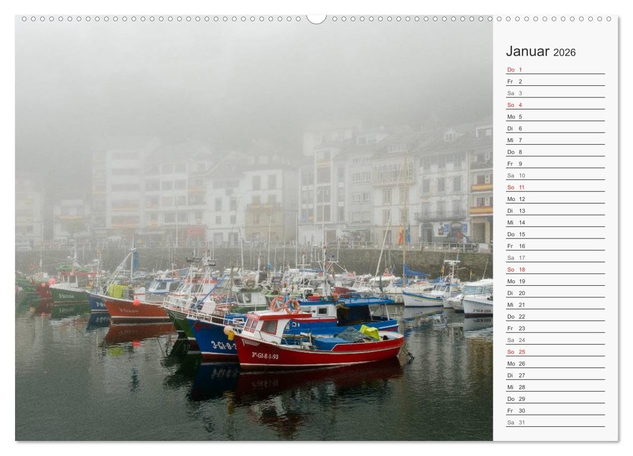 Der Nordwesten Spaniens (hochwertiger Premium Wandkalender 2026 DIN A2 quer), Kunstdruck in Hochglanz: Bezaubernde Vielfalt im Nordwesten der ... bis an die Küste Galiziens (CALVENDO Orte)