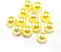 Vista 19 de Cuentas sueltas de perlas de imitación ABS, cuentas acrílicas de plástico para hacer joyas, 20 colores (negro, 0.118 in x 400 unidades)