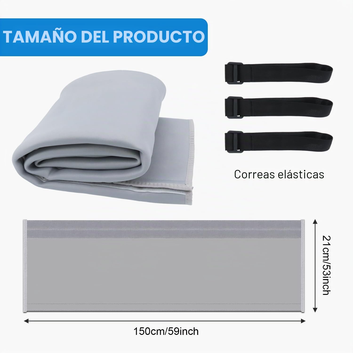 150 x 50cm Cubierta de Manguera de Aire Acondicionado, Cubierta de Manguera de Aire Acondicionado Portátil para Universal Tanto de Conducto de Escape de 5" Como 5.9" de Diámetro