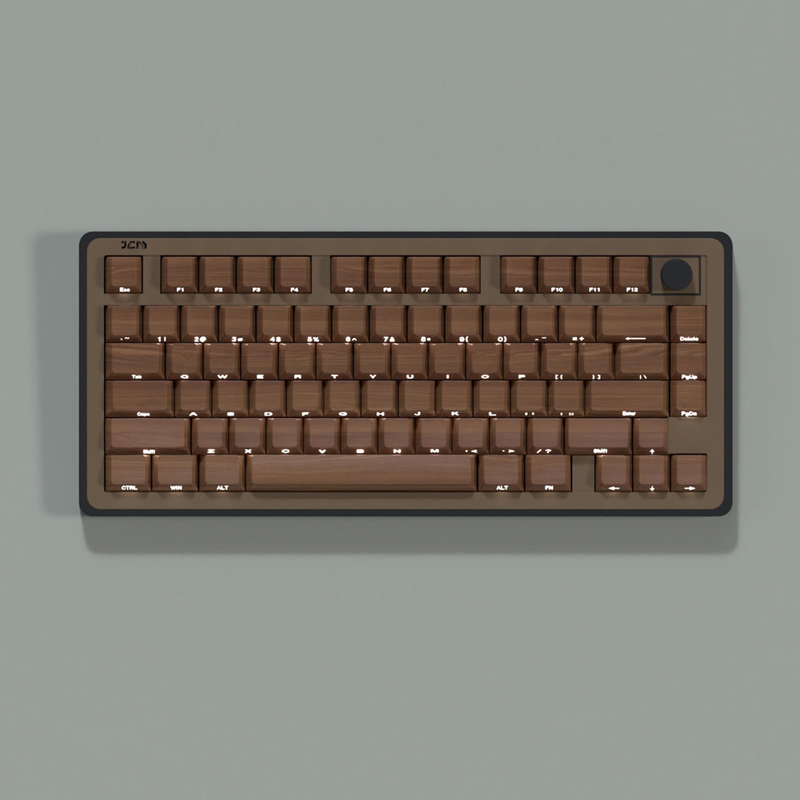 Capuchons de Touches PBT, 128 Touches, Wood g Rain Brown