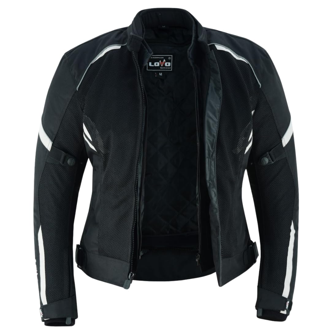LOVO Chaqueta perforada tricapa de verano para moto Mujer