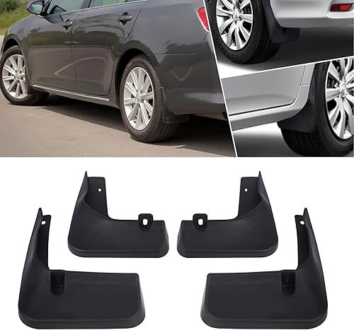 Xotic Tech - Juego completo de 4 protectores contra salpicaduras para guardabarros delanteros y traseros, con accesorios de hardware, compatible con