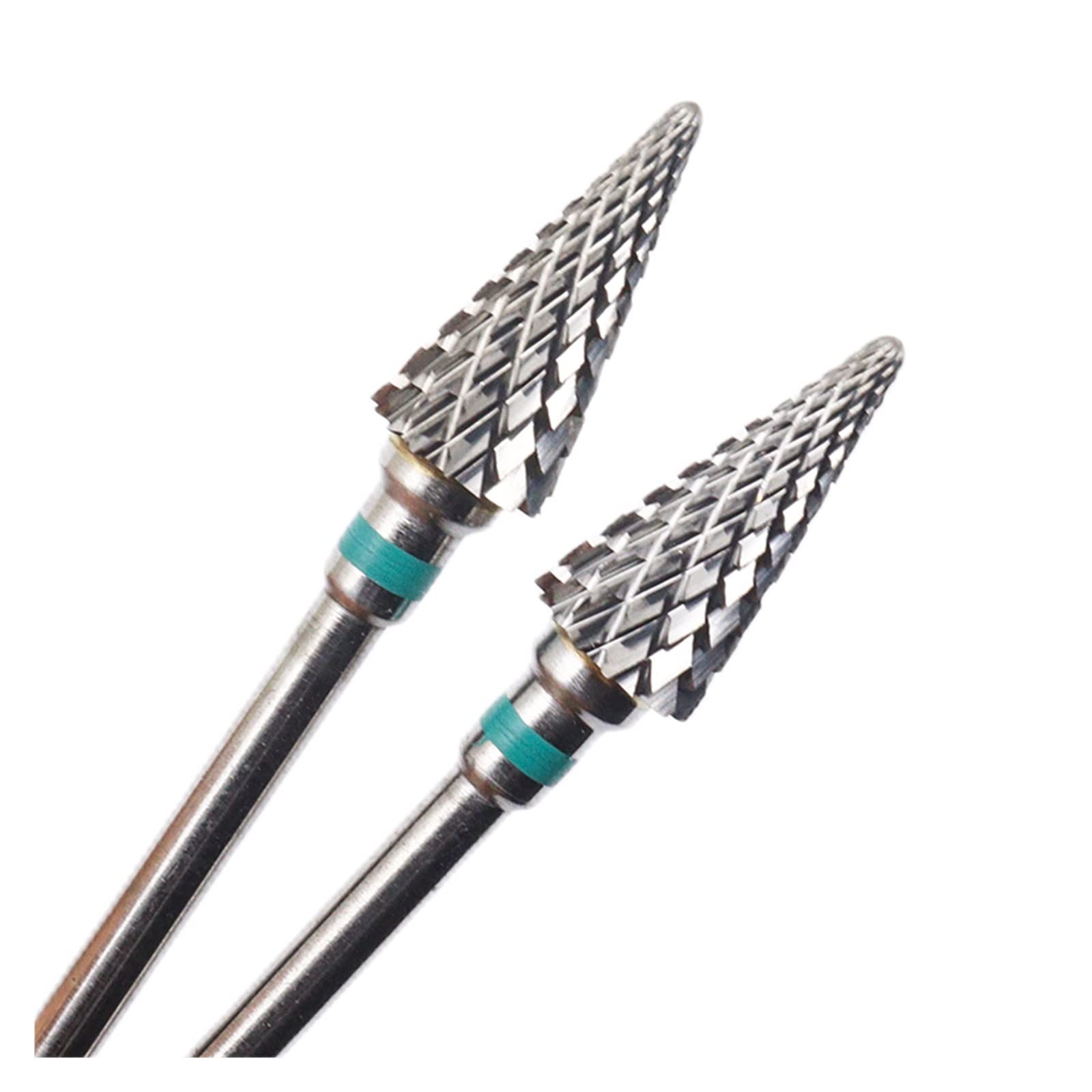 yaoqijie Bit do skórek 3/32 Wiertła do paznokci z węglików spiekanych Frez do Manicure Wiertarki elektryczne Akcesoria do paznokci Narzędzie lasting (Color : 10pcs)