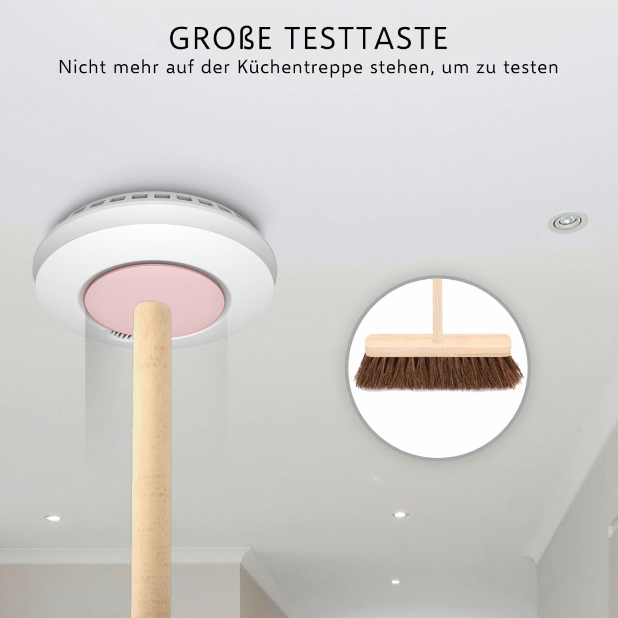 ELRO FZ5002R Connects Funk Rauchmelder-DIN EN14604 geprüft-mit Hitzesensor-Vernetzbar-2-er Set, 6 Stück