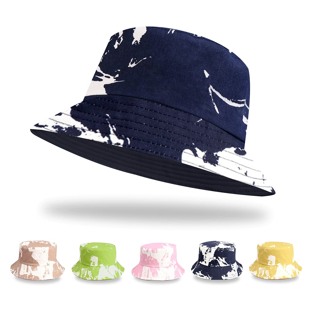 ElectomaniaBucket Hat,Double Sided Hat,Unisex Printed Double Sided Bucket Hats,Sunscreen Foldable Visor Outdoor Sport Cap (Head Circumference 24.4")