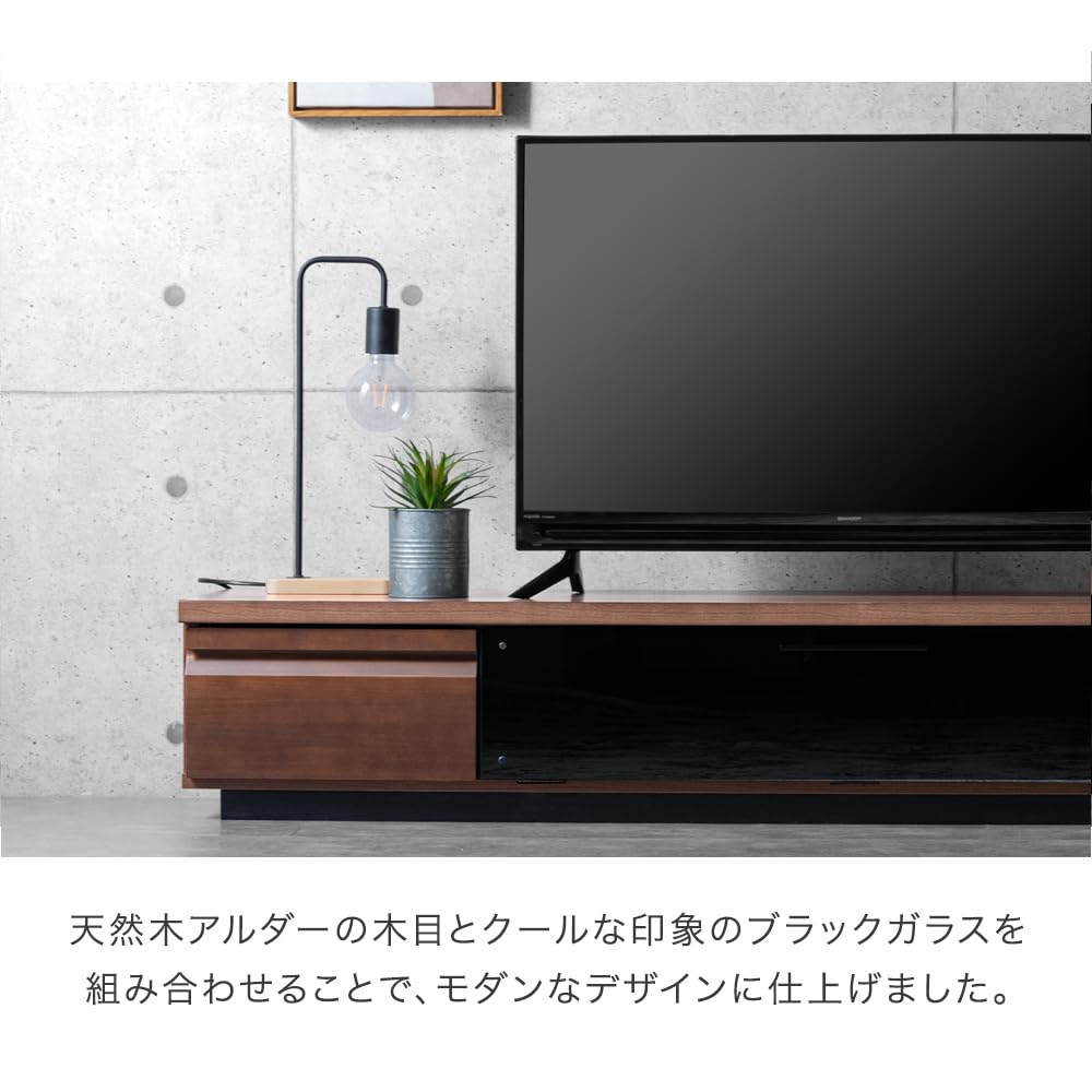 Amazon｜タンスのゲン テレビ台 幅180cm 55型対応 完成品 国産 50